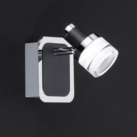 LED WANDLEUCHTE Metall Schwarz - Schwarz, Metall (8.6/13/11cm) - Wofi