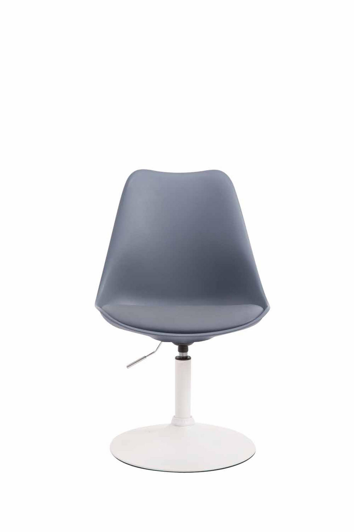DREHSTUHL Kunststoff grau - Weiß/Grau, Kunststoff/Metall (48/76/57cm) - CLP