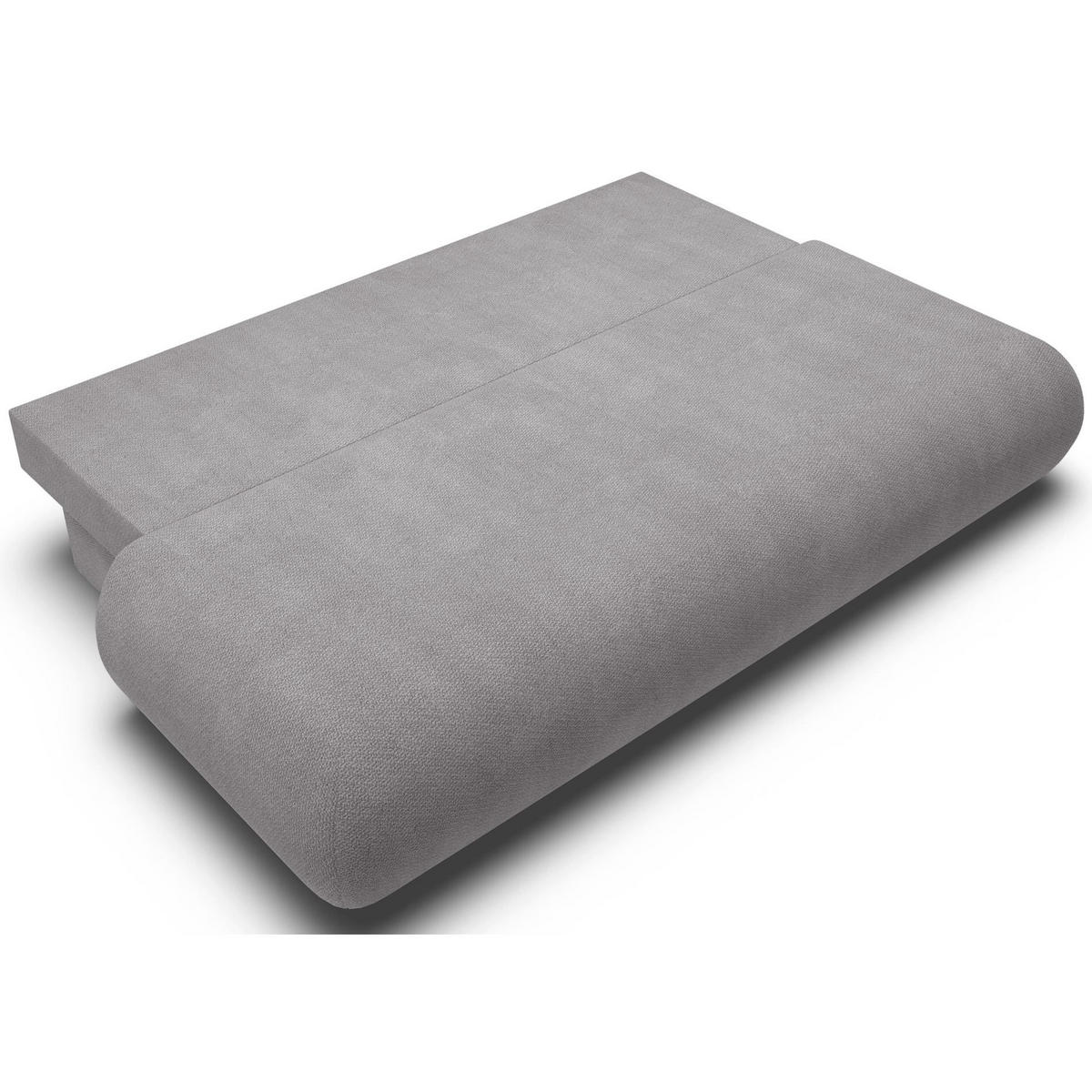 3-SITZER SCHLAFSOFA Grau Chenille - Schwarz/Grau, Kunststoff/Textil (214/74/100cm) - Selsey