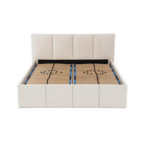 POLSTERBETT Dalas Beige 180 x 200 x 40 cm Stauraum Mit hochwertiger Matratze H2 (bis 100 kg) und Lattenrost - Beige, Holz (180/200cm) - Halmon Schlafkomfort Betten 