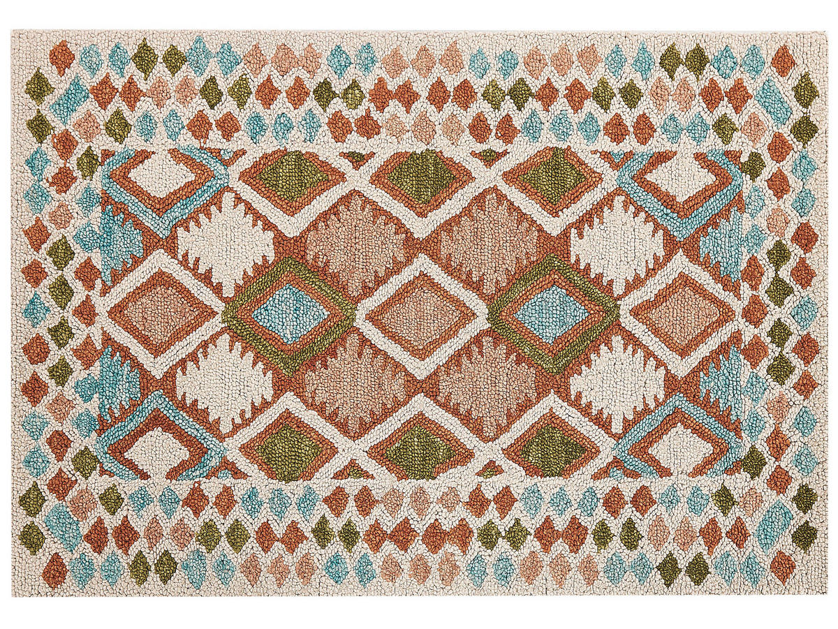 TEPPICH geflochten Ermenek 230/160 cm - Multicolor, Textil (160/230cm) - Beliani