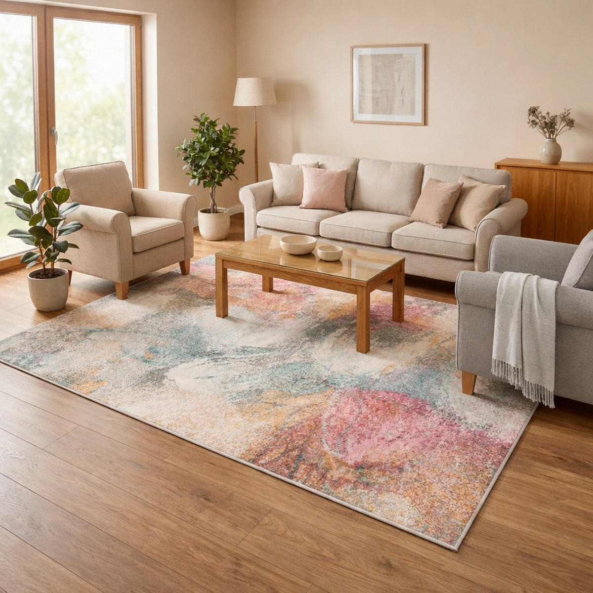 INDOOR OUTDOOR TEPPICH LAGOS VINTAGE - Gelb, Textil (80/150cm) - Pergamon