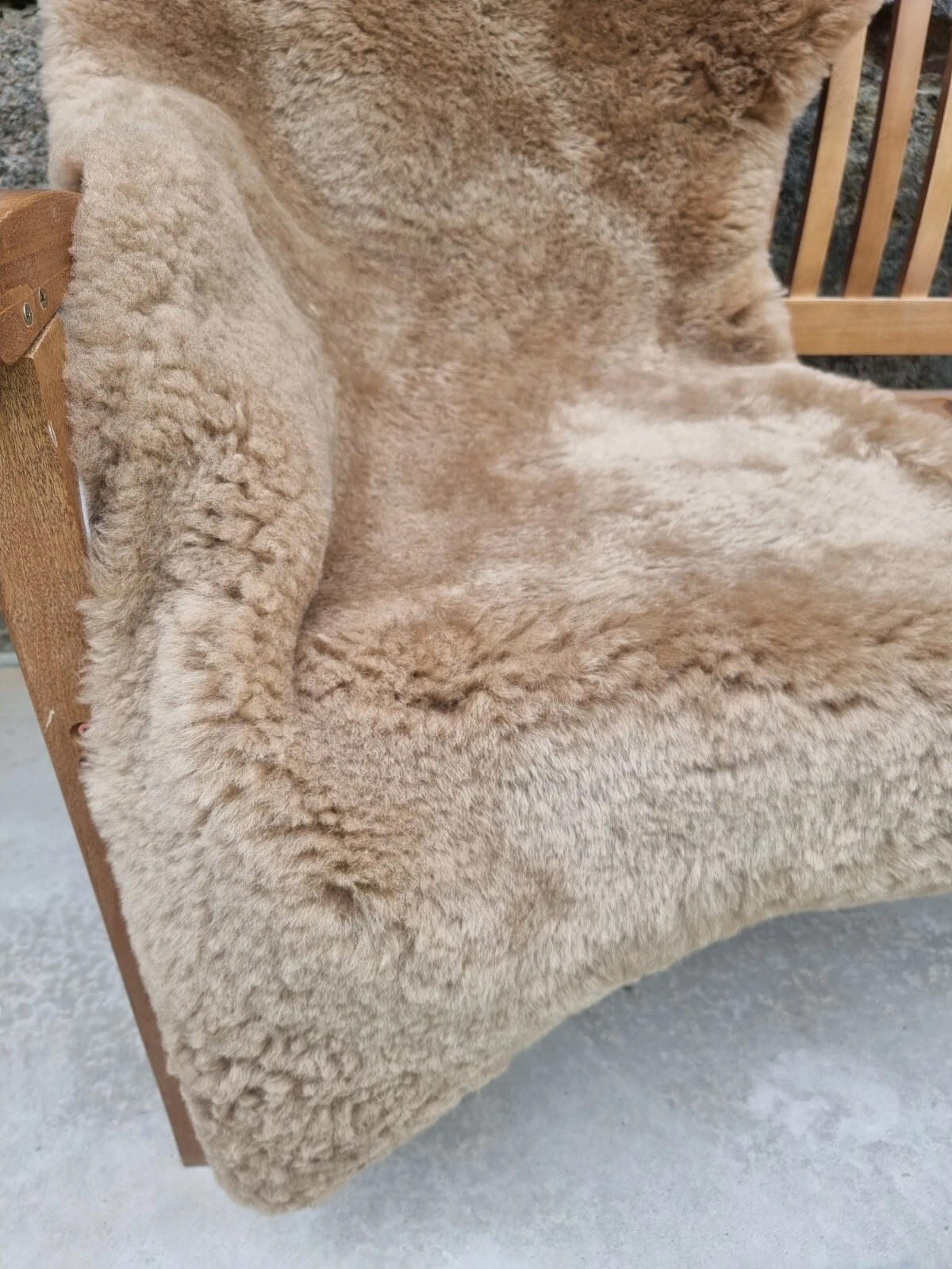 SCHAFFELL Premium Merino Lammfell Natur Beige geschoren ca. 115 cm - Beige, Fell (65/115cm) - Provellus