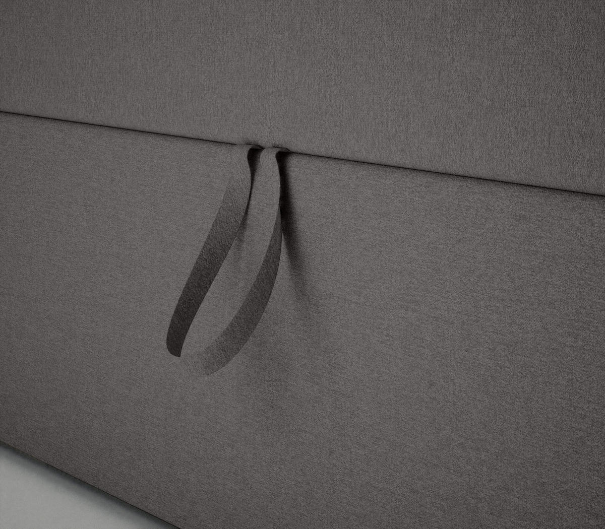 BOXBETT Verdig Mini Basic 90x200 Grau Links - Grau, Holz (90/200cm) - Fedve