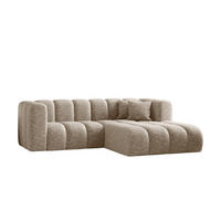 ECKSOFA L-form Sofa Grand modular stoff Haga Beige Rechts - Beige, Holz (227/179cm) - Kaiser Möbel