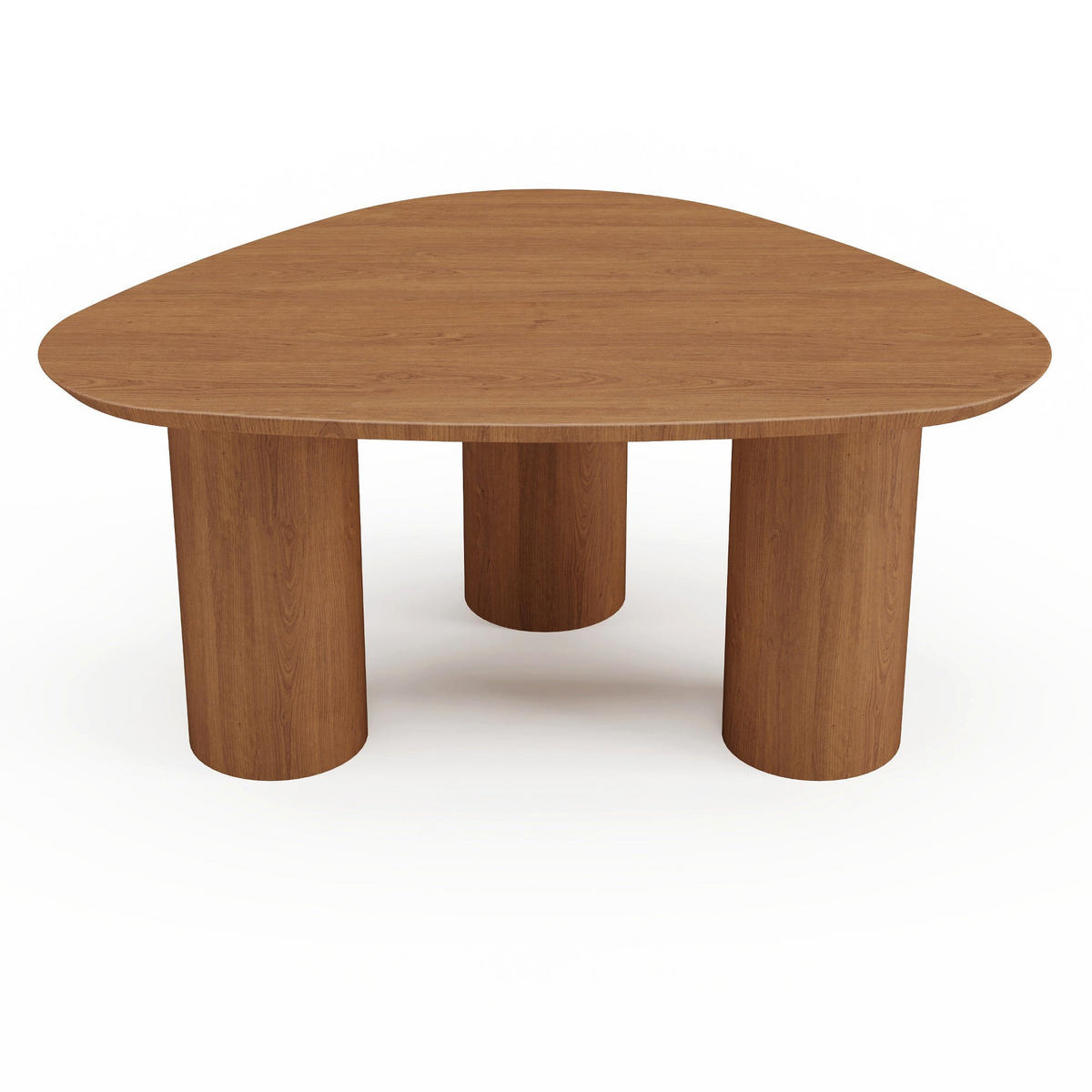 COUCHTISCH Sperrholz Nussbaum 80cm - Braun, Holz (55/80/35cm) - Sia Home