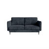 SOFA Koge Ohne Schlaffunktion, Graphit - Dunkelgrau, Textil (196/95/86cm) - Fedve