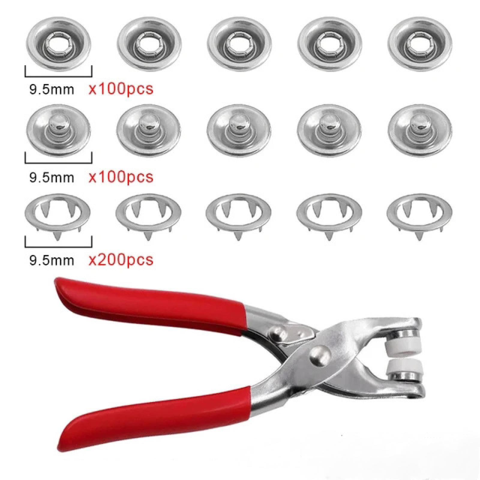 ABISOLIERZANGE – mit 200 Metallclips - Rot, Metall (14.8/6.7/2cm) - DCA