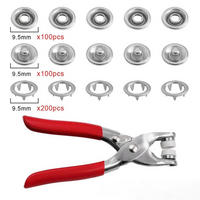 ABISOLIERZANGE – mit 200 Metallclips - Rot, Metall (14.8/6.7/2cm) - DCA