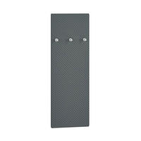 WANDGARDEROBE – HYGA 07 – 34 cm – Hyga – Grau / Eichefarben - Eichefarben/Grau, Holzwerkstoff (34/102/3cm) - hi-markt