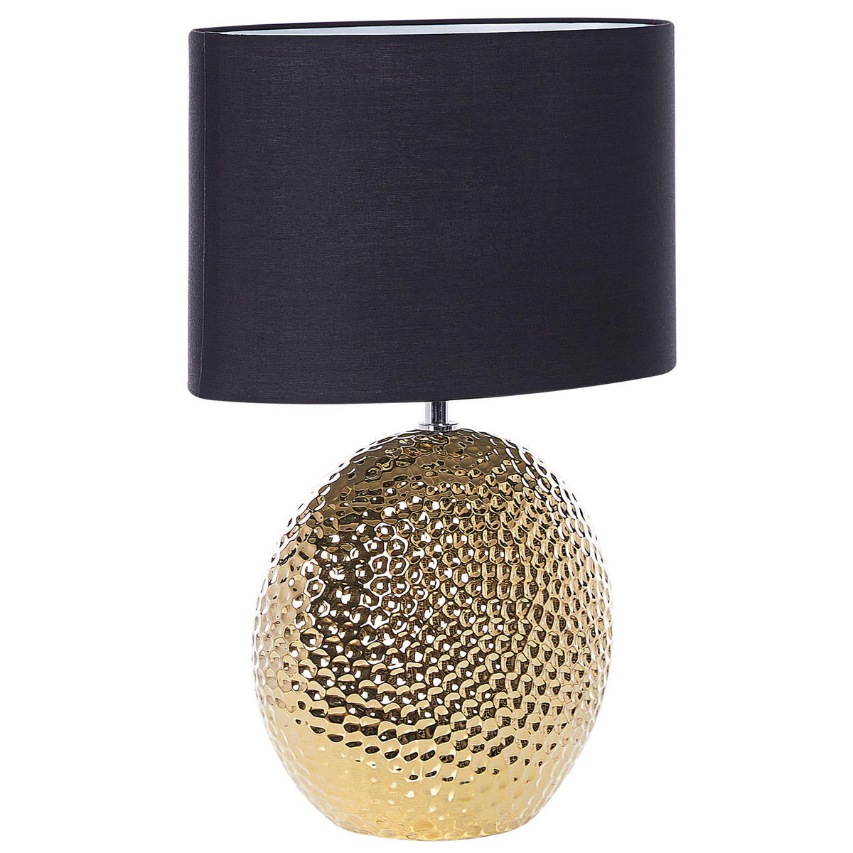 TISCHLAMPE Nasva 35/35/51 cm - Schwarz, Keramik (35/35/51cm) - Beliani