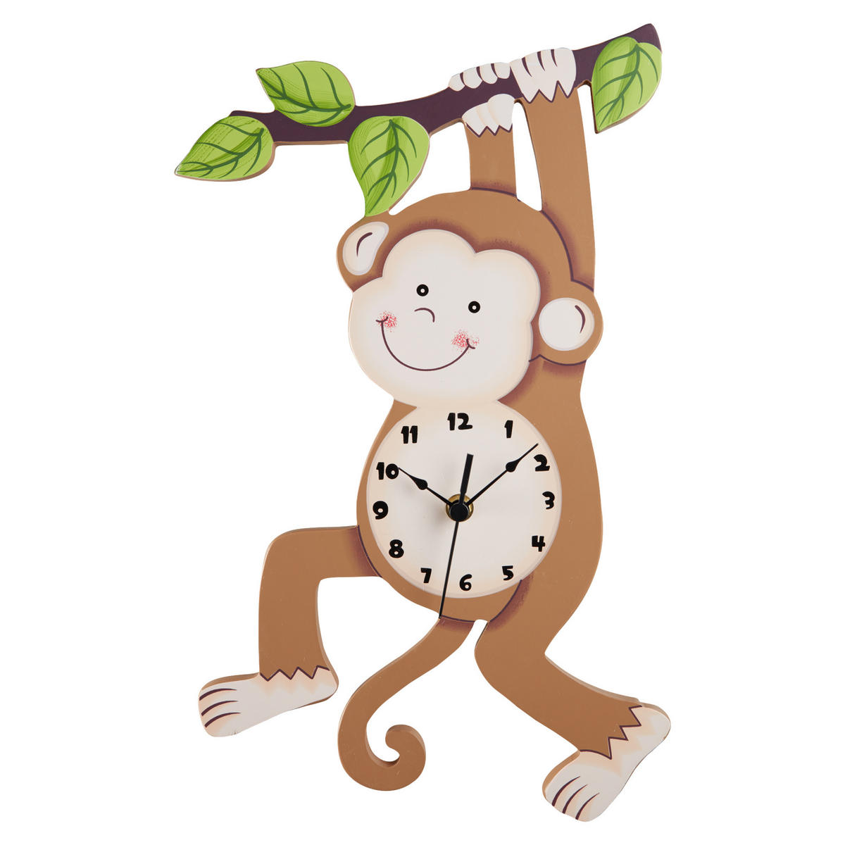 WANDUHR Kinder Holz, Braun, 4cm - Braun, Holzwerkstoff (29/4/41cm) - Teamson Kids