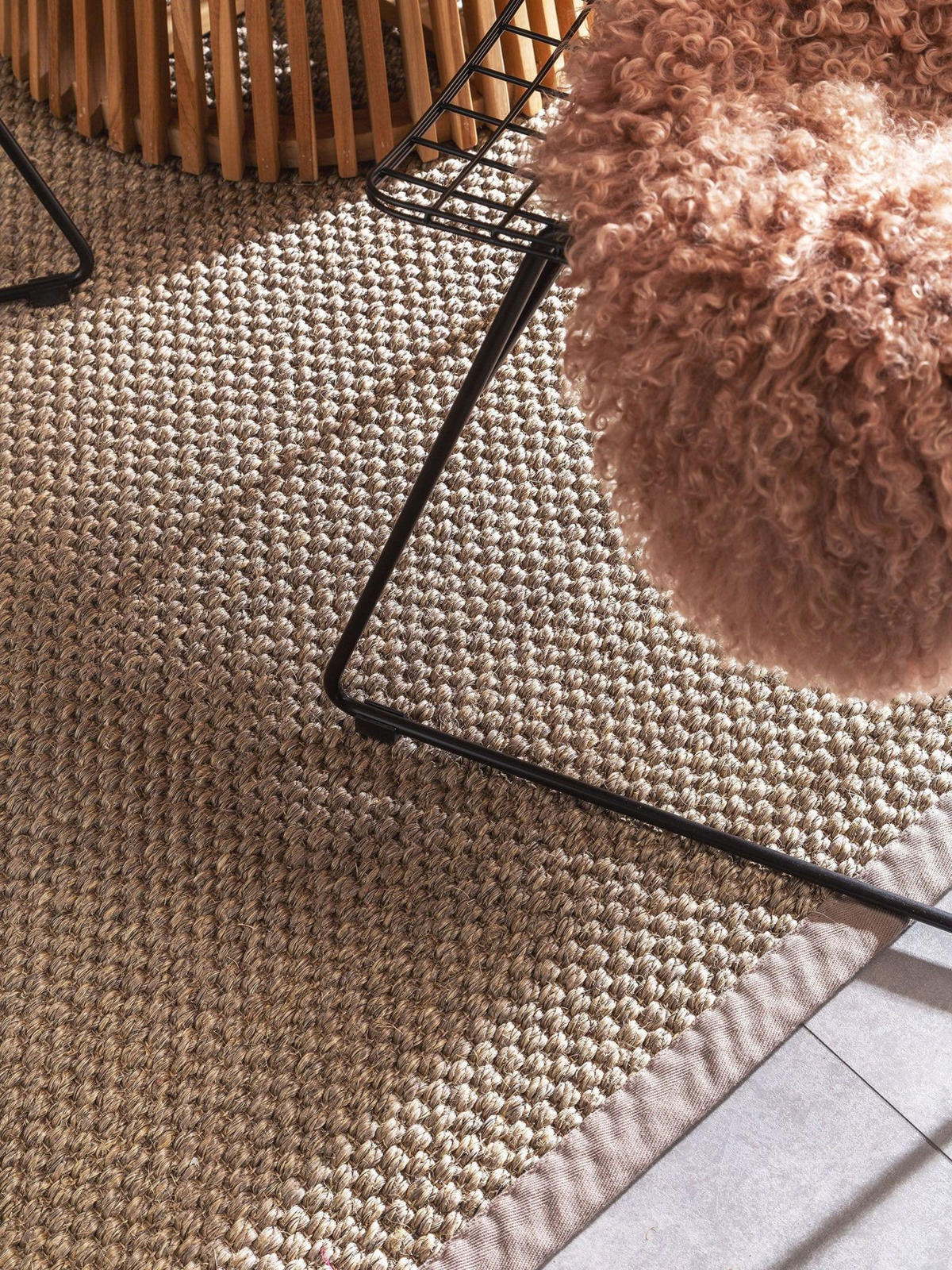 SISAL koberec Greta Sivá 240x340 cm - sivá, plast/prírodné materiály (240/1cm) - KUNSTLOFT