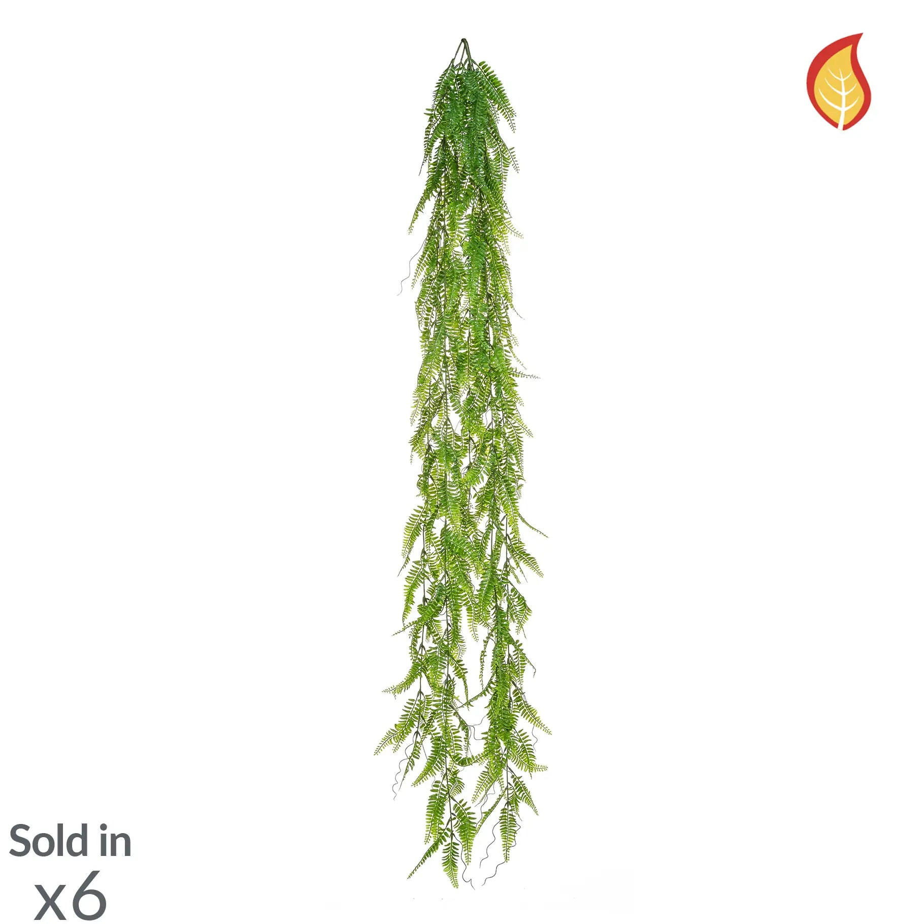 KUNSTPFLANZE Künstlicher Hänge-Farn - Werner 167 cm - Grün, Kunststoff (167cm) - aplanta