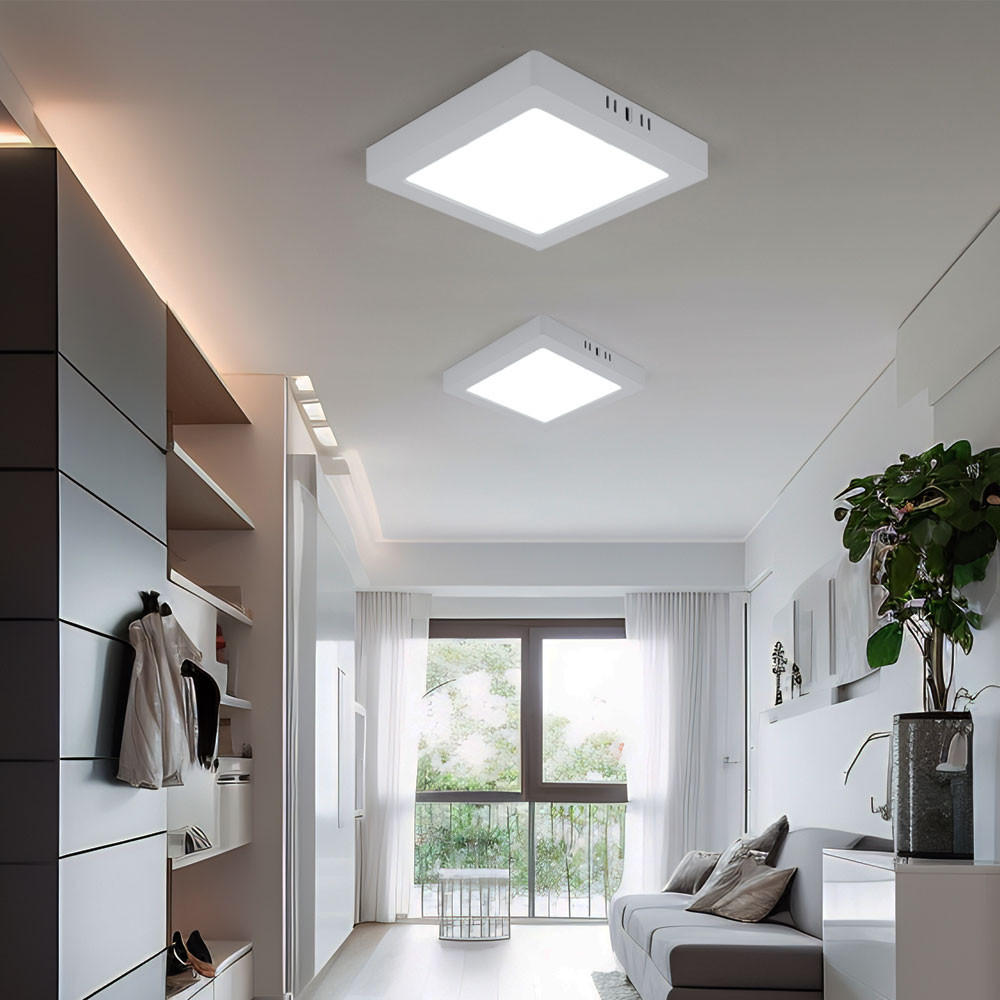 LED DECKENLEUCHTE Kunststoff Weiß - Weiß, Kunststoff (21.4/21.4/3.1cm)