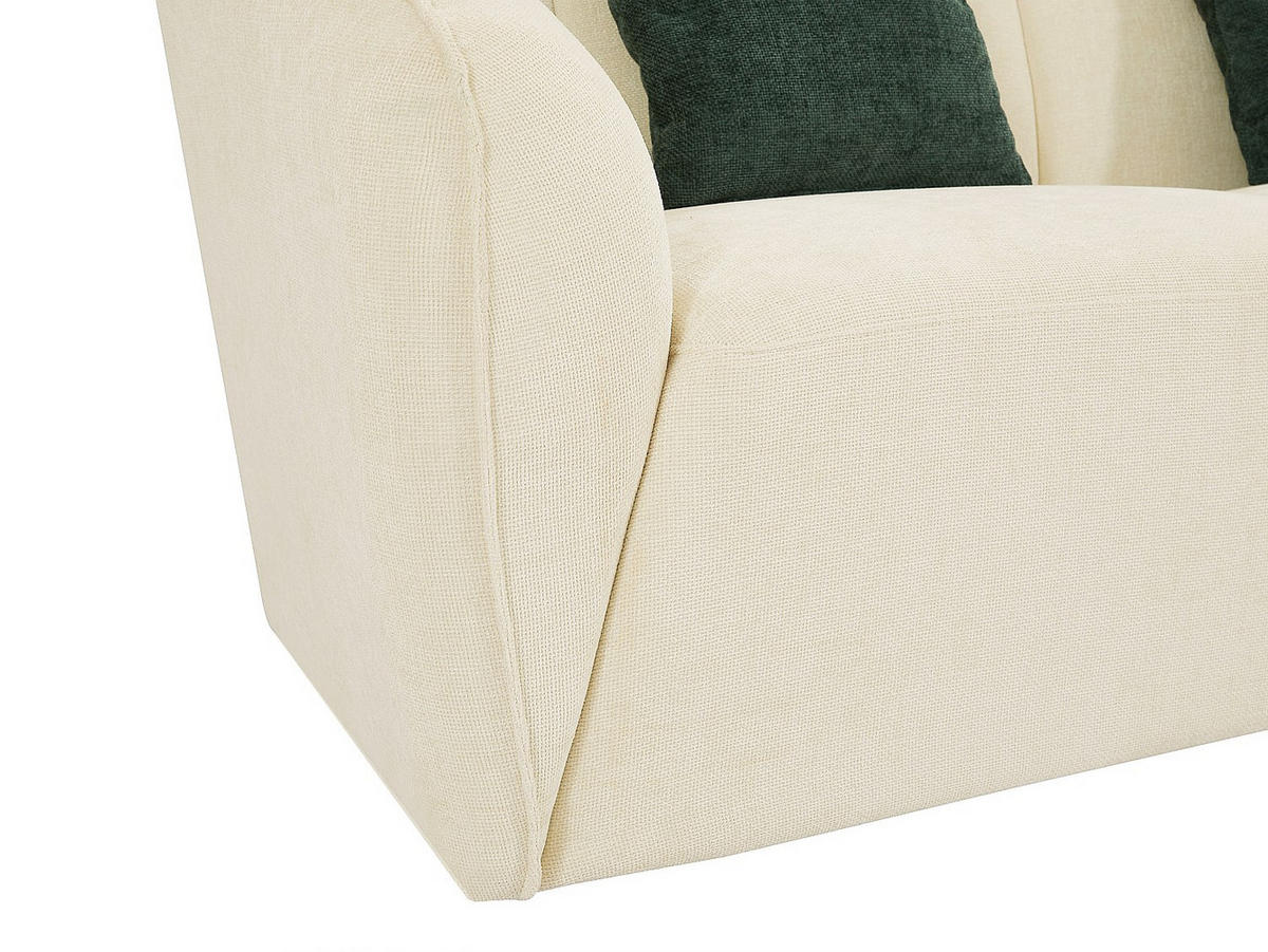 ECKSOFA - Ecke rechts - Strukturstoff - Beige - NETOMIA - Beige, Textil (272/169cm) - Vente-Unique