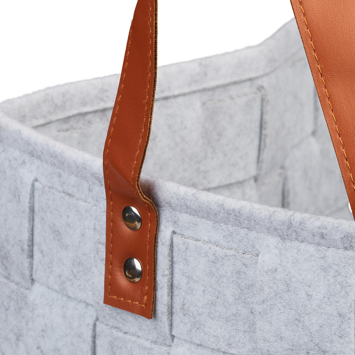AUFBEWAHRUNGSKORB - Grau, Kunststoff/Textil (30/40/26cm) - Relaxdays