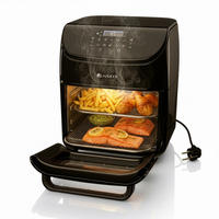 HEISSLUFTFRITTEUSE 12 L - Schwarz, Kunststoff (32/38/34cm) - Juskys