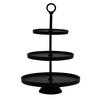 ETAGERE Lutek Schwarz Ø32/48 cm - Schwarz, Metall (32/48cm) - Light & Living