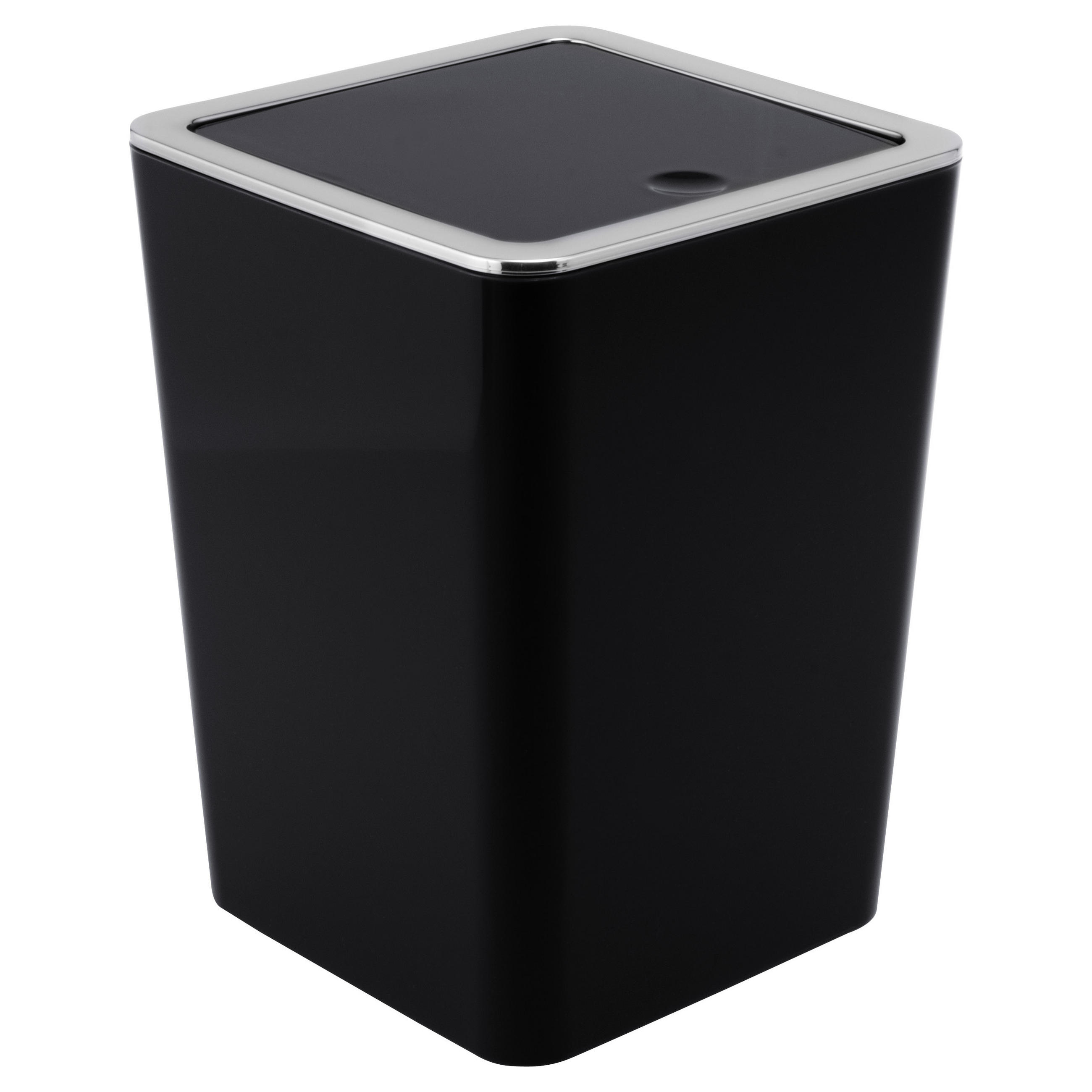 KOSMETIKEIMER SAVONA 6 Liter, schwarz - Schwarz, Kunststoff (19/24.5/18cm) - bremermann