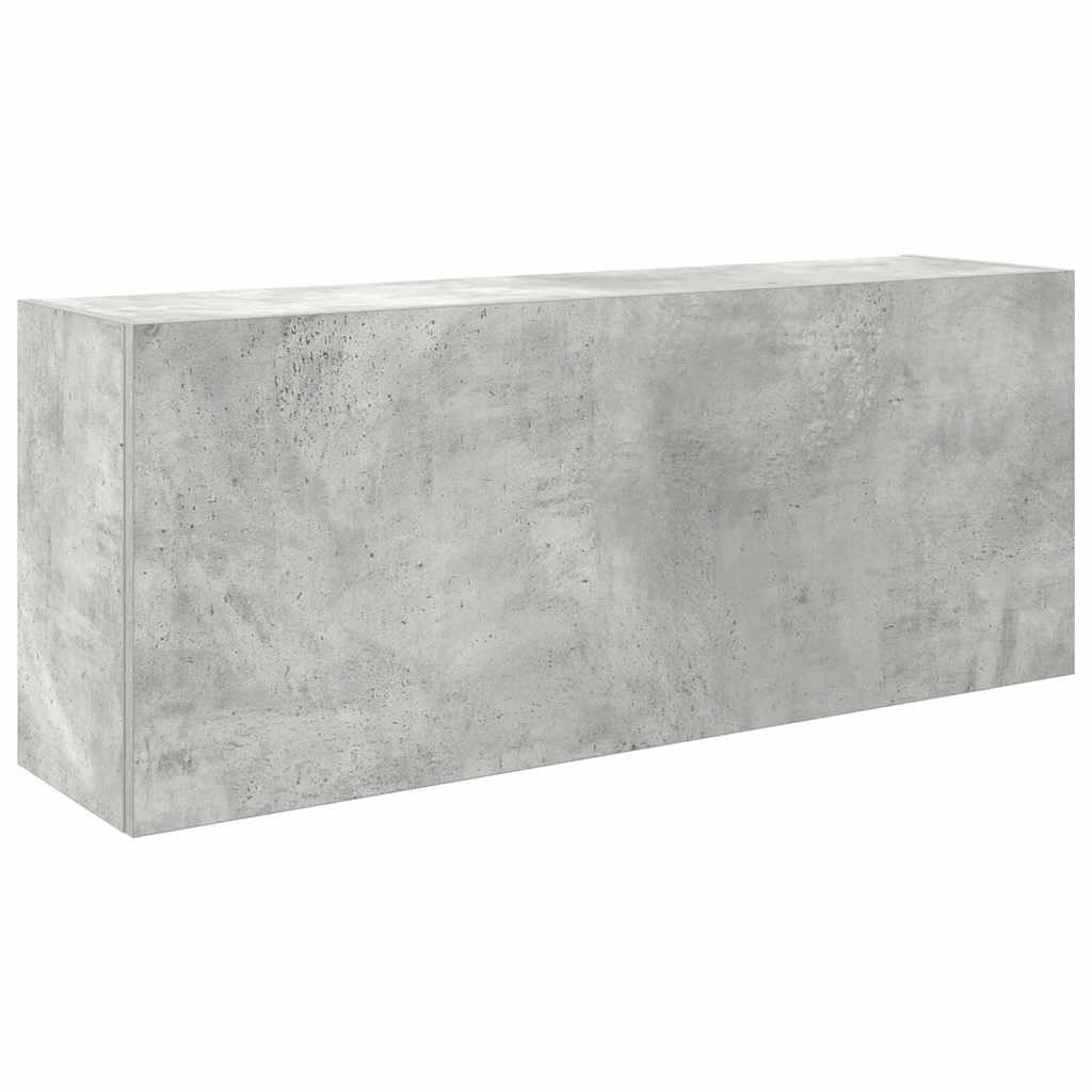 BAD-WANDSCHRANK Betongrau 100/25/40 Cm Holzwerkstoff - Grau, Holzwerkstoff (25/40/100cm) - vidaXL