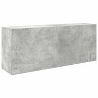 BAD-WANDSCHRANK Betongrau 100/25/40 Cm Holzwerkstoff - Grau, Holzwerkstoff (25/40/100cm) - vidaXL