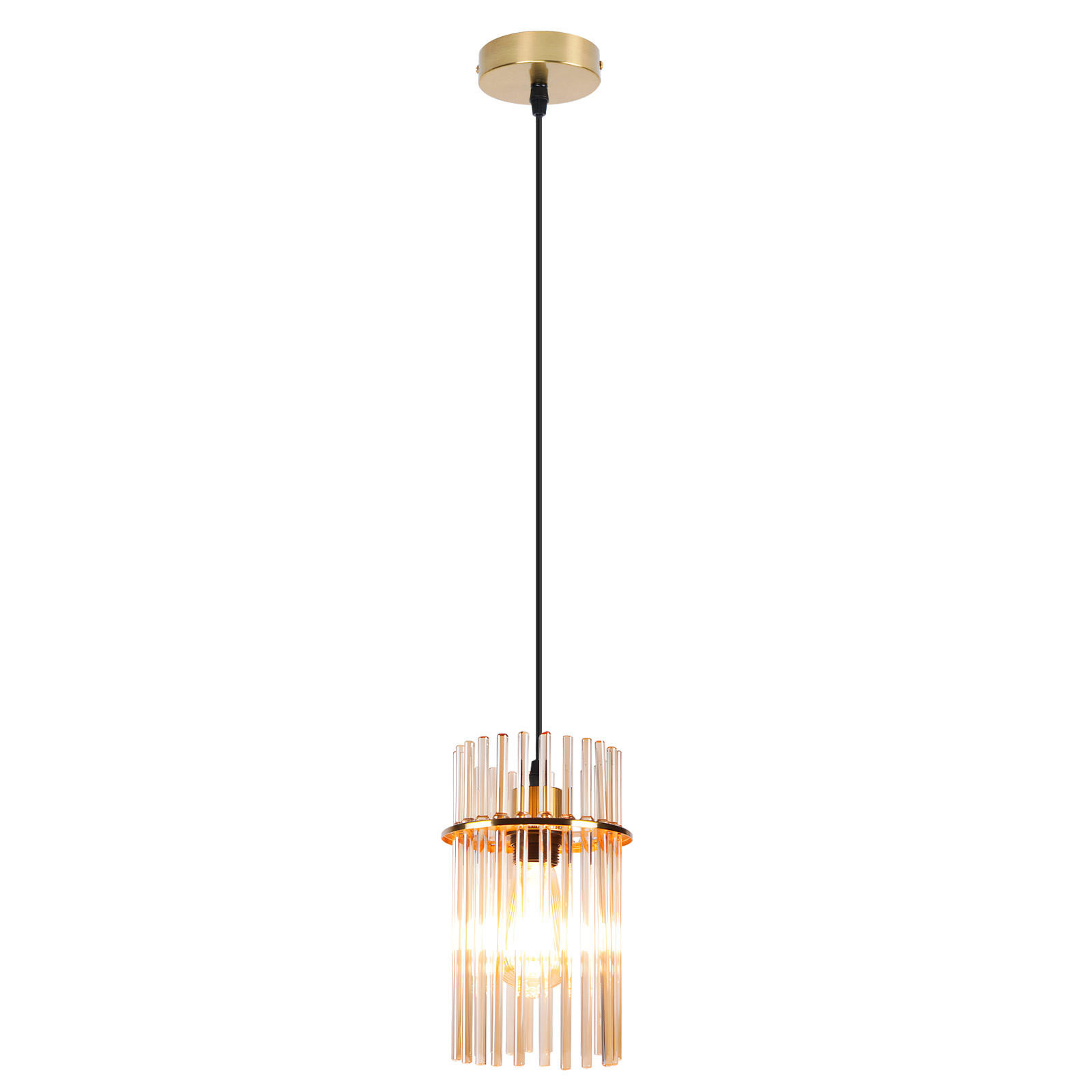 PENDELLEUCHTE Liora 16/10/150 cm - Goldfarben, Metall (16/10/150cm) - ZMH