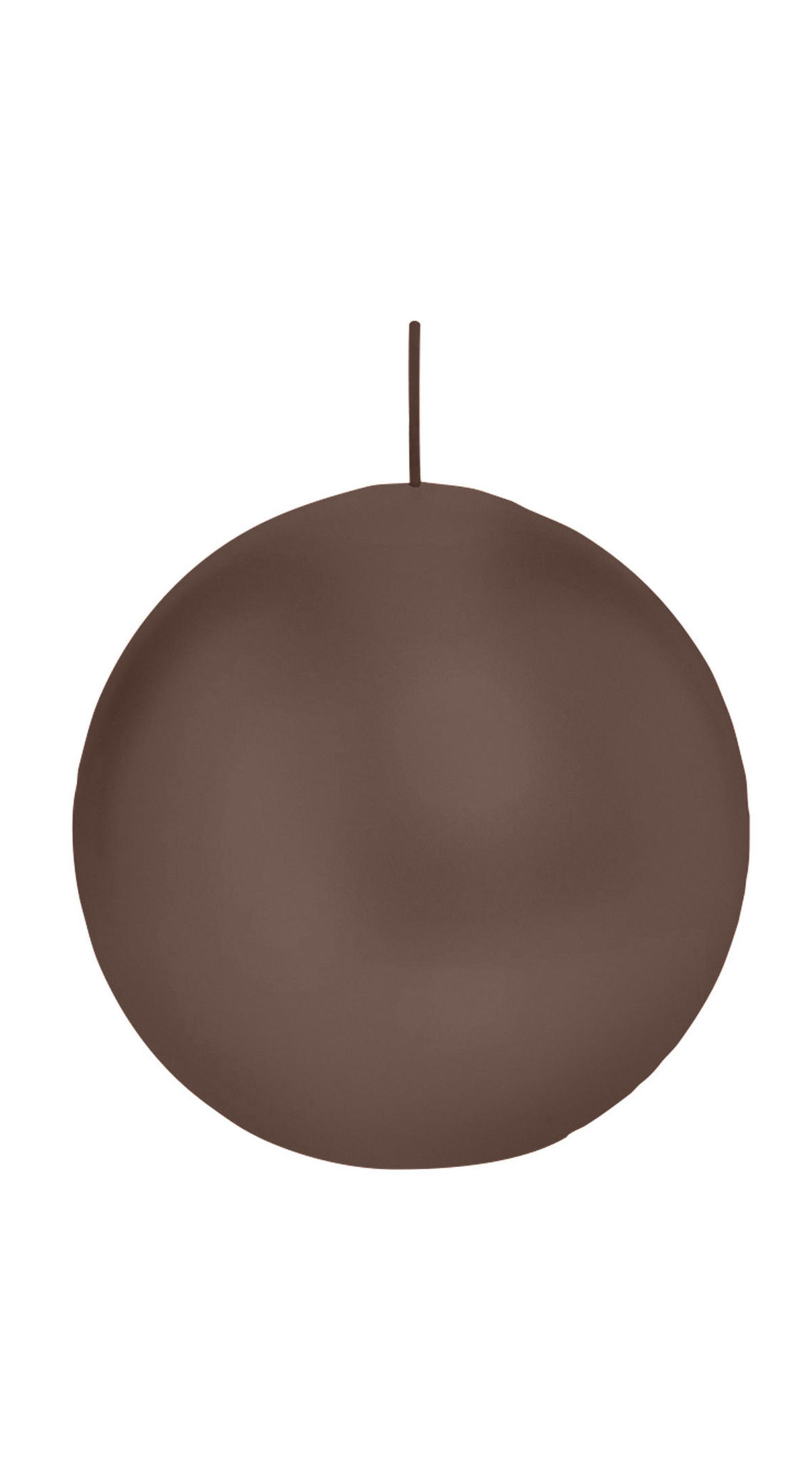 KUGELKERZEN Taupe Ø 100 mm, 6 Stück - Taupe, Paraffin (10/10/10cm) - Wiedemann Kerzen