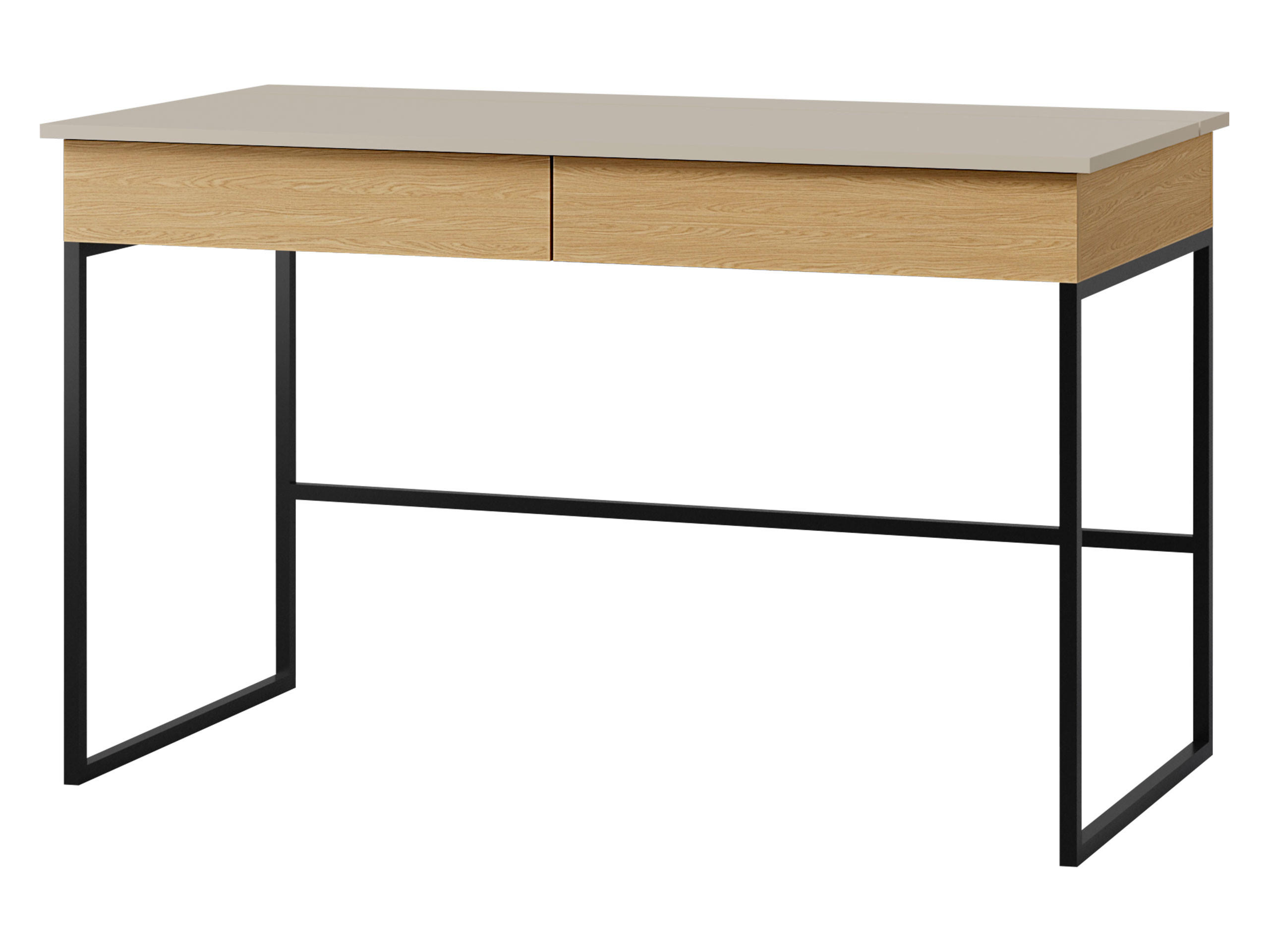SCHREIBTISCH Lorin LO10 - Kaschmir/Eichefarben, Holzwerkstoff (60/125/76cm) - MIRJAN24