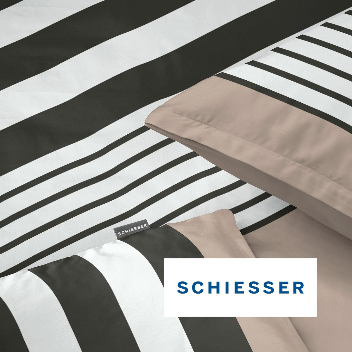 BETTWÄSCHESET Leika - Renforcé - 2-teilig - 135x200 cm - Greige - Greige, Textil (135/200cm) - SCHIESSER