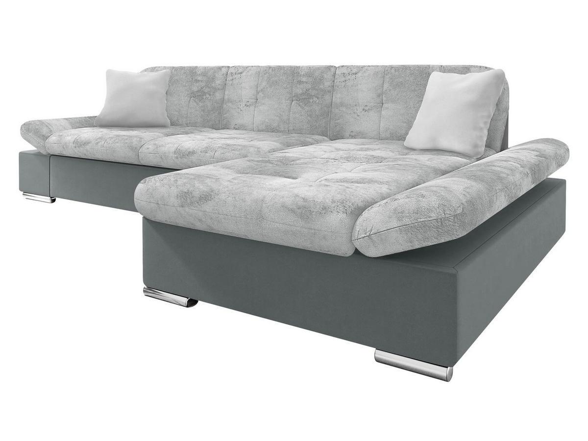 ECKSOFA Malwi Premiumi, Seite: Rechts - Grau, Holz/Textil (278/161cm) - MIRJAN24
