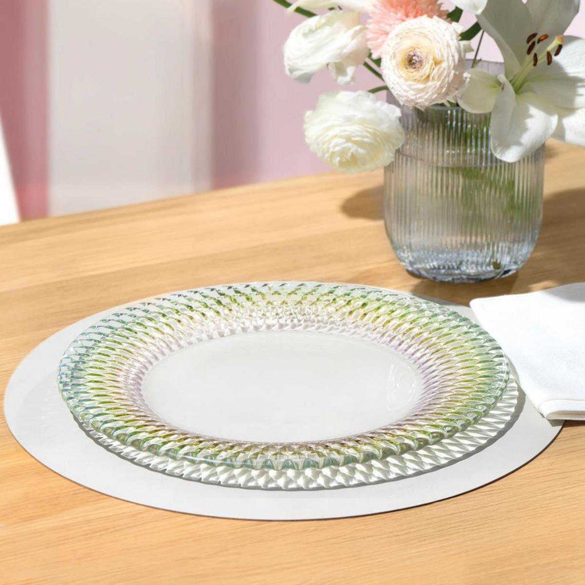 PLATZTELLER Boston Pearl bunt ø 32 cm 2er Set - Multicolor, Glas (32cm) - Villeroy & Boch