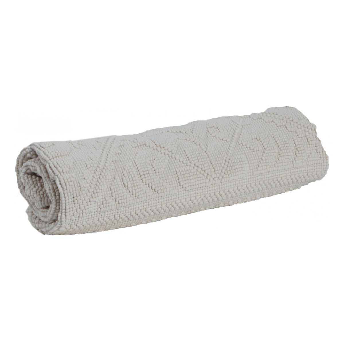 BADEMATTE Enzo leinen 70 x 140 cm - Taupe, Textil (70/140cm) - Vivaraise