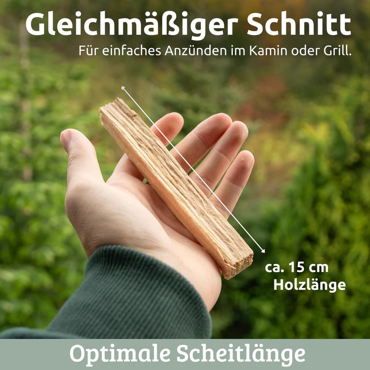 ANFEUERHOLZ Anzündholz 30kg Nadelholz trocken - Braun, Holz (50/50/40cm) - DELUKE