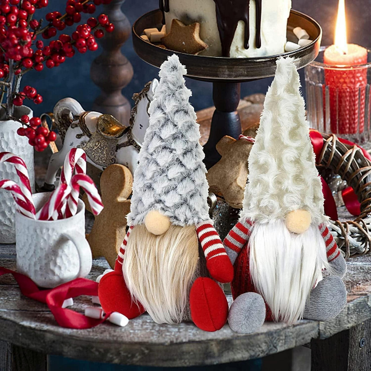 WEIHNACHTSZWERG 2-teiliges Set 25 cm - Multicolor, Textil (25cm)