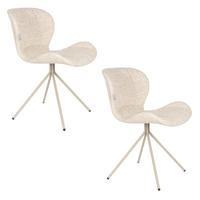 ESSZIMMERSTUHL OMG Beige - 2 er Set - Beige, Kunststoff (51/79/59cm) - Zuiver