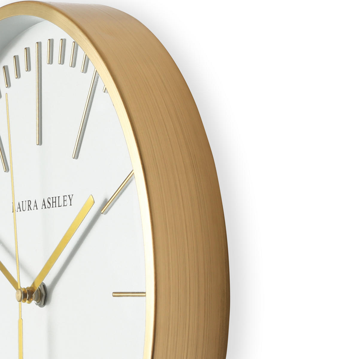 WANDUHR Glenn Gold - Goldfarben/Weiß, Glas/Kunststoff (30.5/30.5/5cm) - Graham & Brown