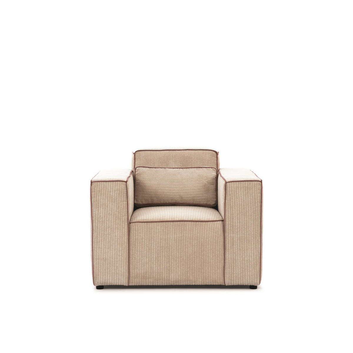SESSEL Waldo In In Poso - Beige, Holzwerkstoff/Textil (101/80/92cm) - Fun Möbel