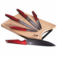 MESSERSET Silber 30/10/30 cm BH2704 - Silberfarben, Holz - Berlinger Haus