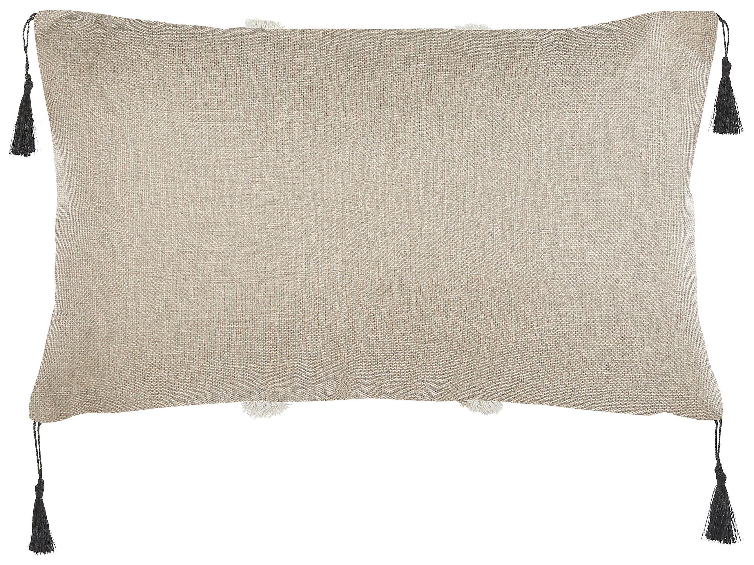 DEKOKISSEN 2er-Set Beige 30/50 cm Pulmonaria - Beige, Textil (30/50cm) - Beliani