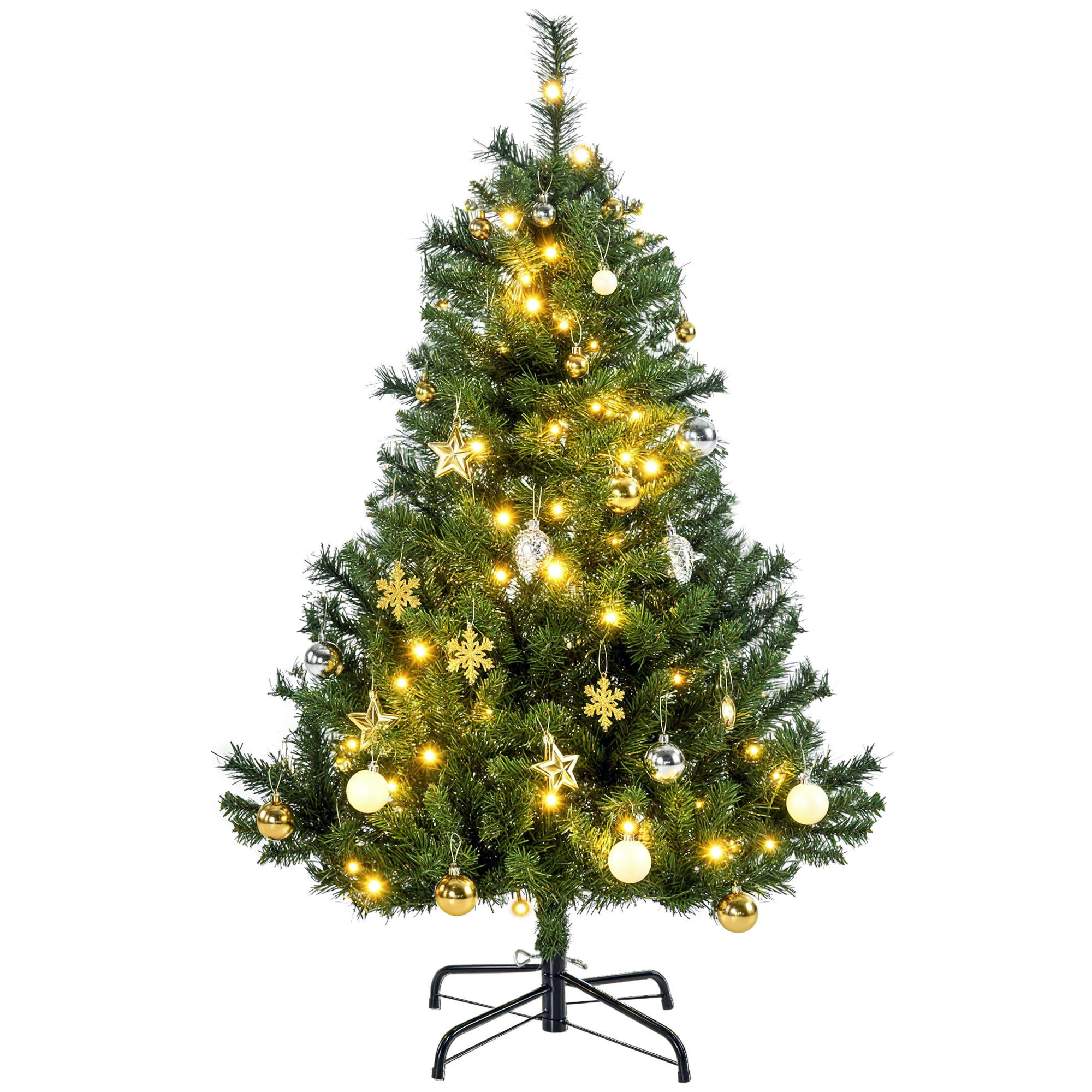 WEIHNACHTSBÄUME Grün 75.0/75.0/120.0cm - Grün, Kunststoff (120cm)