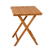 BALKONTISCH Aarhus Gartentisch - Braun, Holz (55/55/72cm) - DELUKE