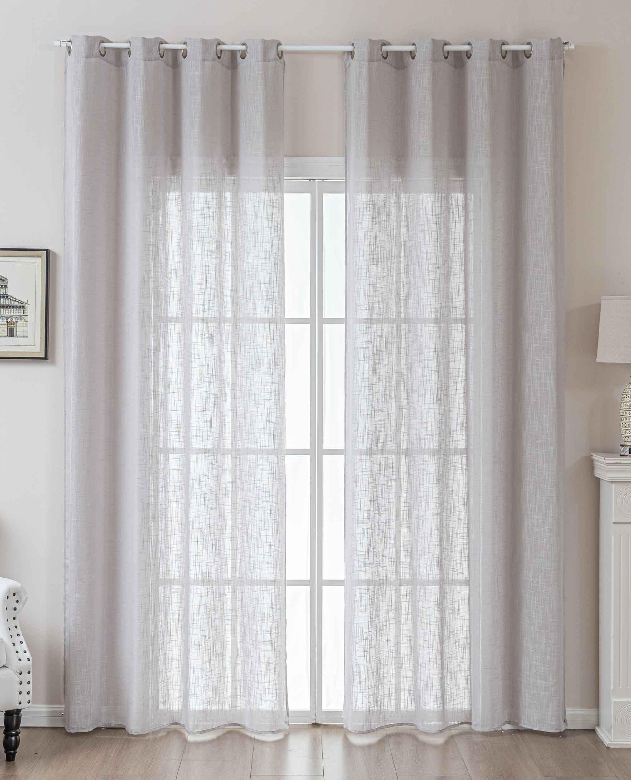 VORHANG 2ER SET SEOUL HxB 245x140 cm Grau - Grau, Textil (60/245cm) - Gardinenbox