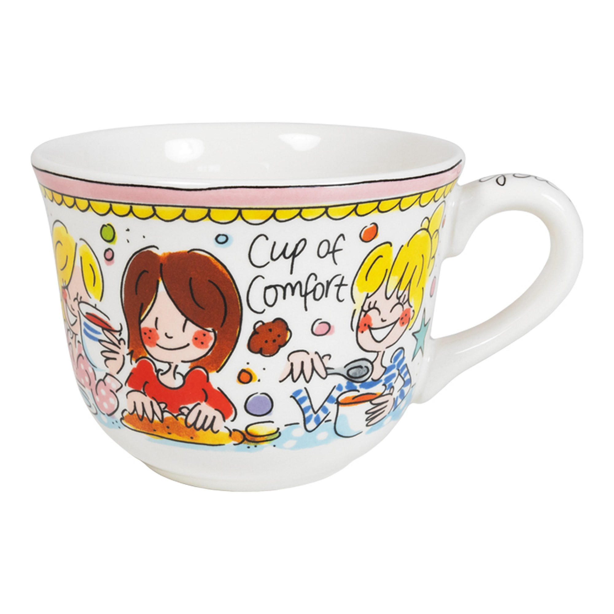 SUPPENSCHALE Tasse voller Komfort in Bunt - 9,7cm - Multicolor, Keramik (12.7/16.2/9.7cm) - Blond Amsterdam