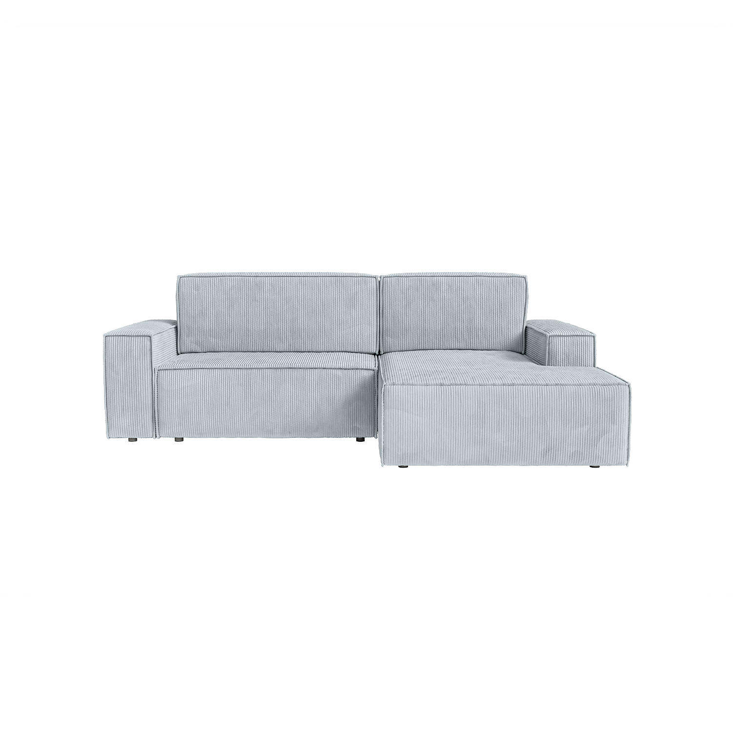 ECKSOFA Kokko mit Schlaffunktion, Blaugrau - Blaugrau, Textil (267/167cm) - Fedve