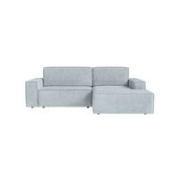 ECKSOFA Kokko mit Schlaffunktion, Blaugrau - Blaugrau, Textil (267/167cm) - Fedve