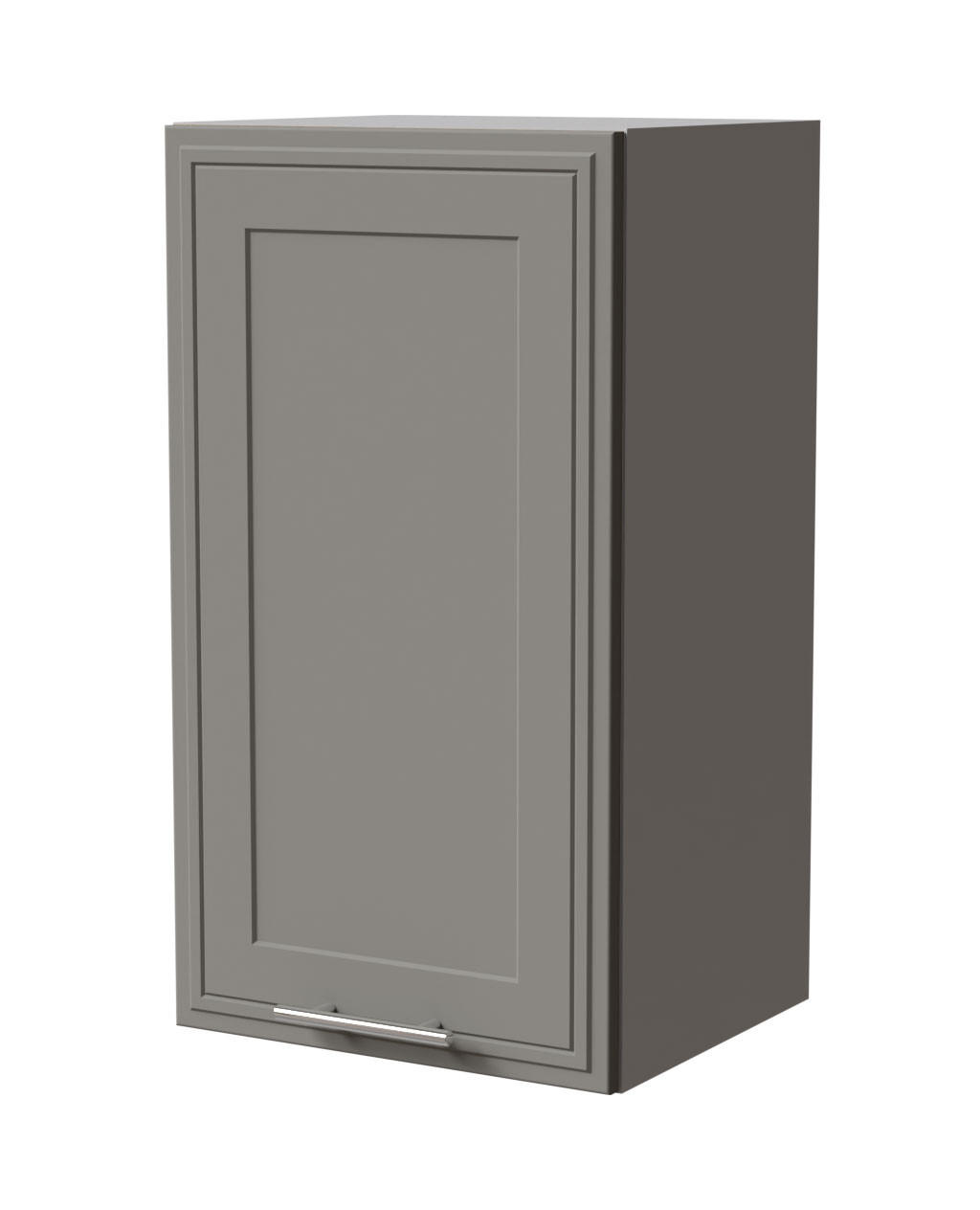 Feldmann-Wohnen Hängeschrank Grau, Grau 40x72x32.5 cm