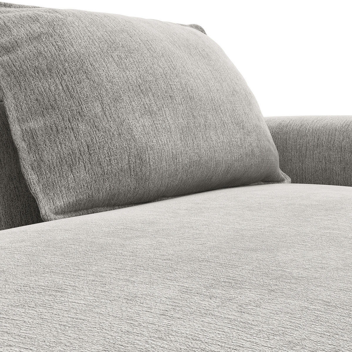 2,5-SITZER SOFA - Hellgrau, Textil (217/82/156cm) - home24