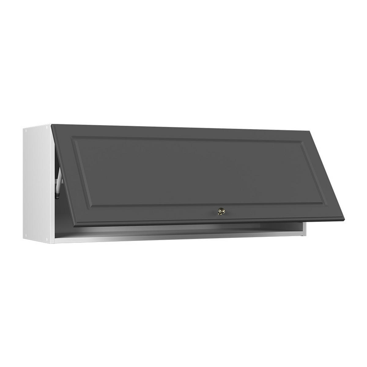 NÁSTENNÁ SKRINKA Fame-Line, Antracitovo-zlatý vidiecky dom/biely, 100 cm - biela/antracitová, kompozitné drevo (100/40/34.1cm) - Vicco