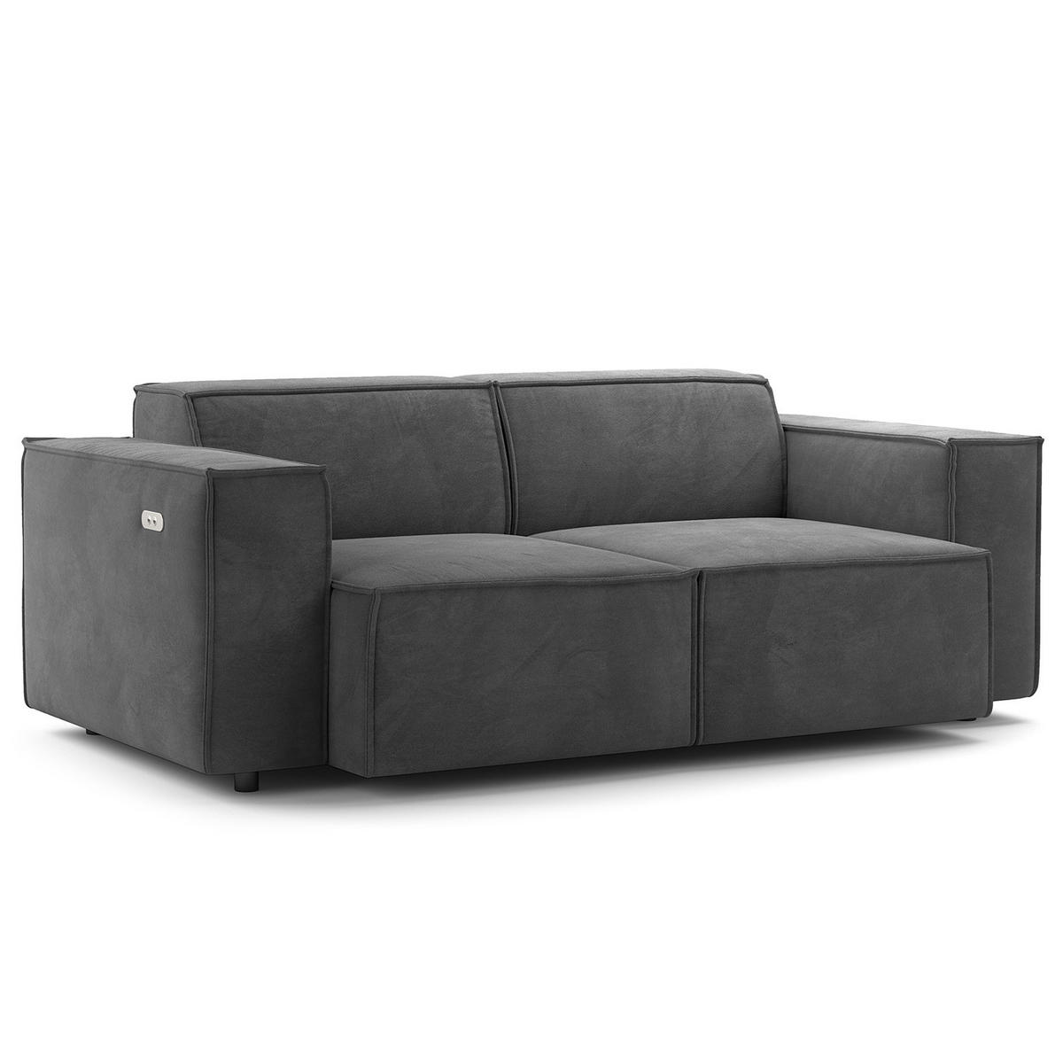 2-SITZER SOFA - Grau, Textil (189/70/96cm) - home24